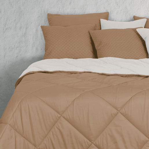 BAIXA DE PREÇO Edredão Dreamura Iro Taupe 180x240