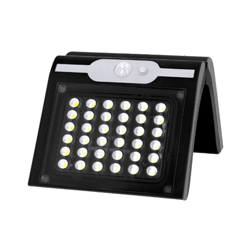Luz de Parede EDM 31847 Preto 2 W 220 lm Sensor de Movimento Solar (6500 K) Luz de Parede EDM 31847 Preto 2 W 220 lm Sensor de Movimento Solar (6500 K)