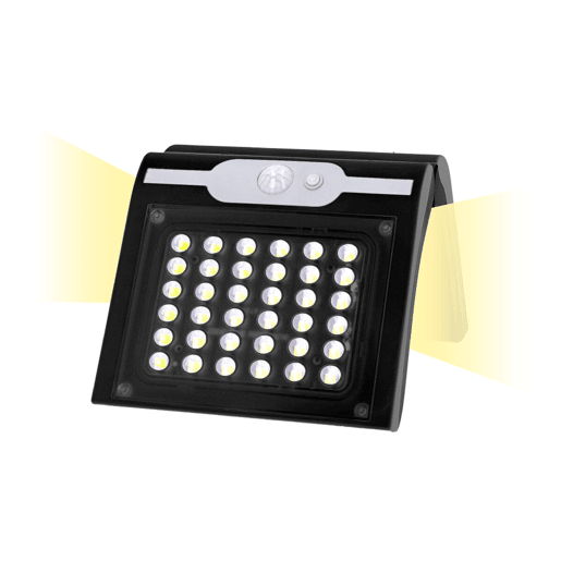 Luz de Parede EDM 31847 Preto 2 W 220 lm Sensor de Movimento Solar (6500 K) Luz de Parede EDM 31847 Preto 2 W 220 lm Sensor de Movimento Solar (6500 K)