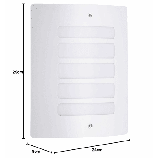 Luz de Parede Brilliant Todd Branco Metal Plástico 60 W E27