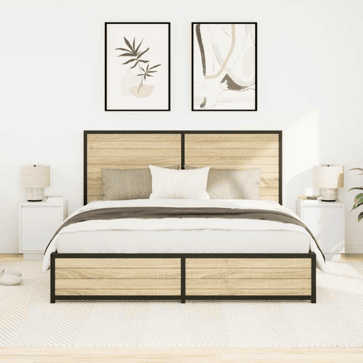 Lote de 2 Mesas De Cabeceira Mesinhas De Cabeceira - c luzes LED 38x34x50 cm branco