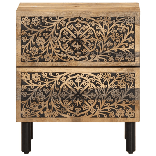 Mesa De Cabeceira - Mesinha De Cabeceira 40x33x46 cm madeira de mangueira maciça