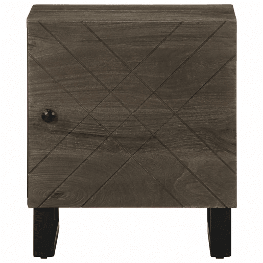 Lote de 2 Mesas De Cabeceira - Mesinhas De Cabeceira 40x33x46 cm mangueira maciça preto Lote de 2 Mesas De Cabeceira - Mesinhas De Cabeceira 40x33x46 cm mangueira maciça preto