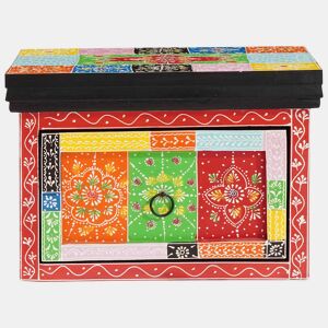 Mesa De Cabeceira - Mesinha De Cabeceira com gaveta Multicolor 40 x 30 x 28 cm