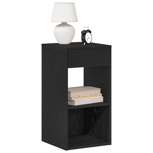 Mesa De Cabeceira - Mesinha De Cabeceira com gaveta 35x34x66,5 cm carvalho castanho