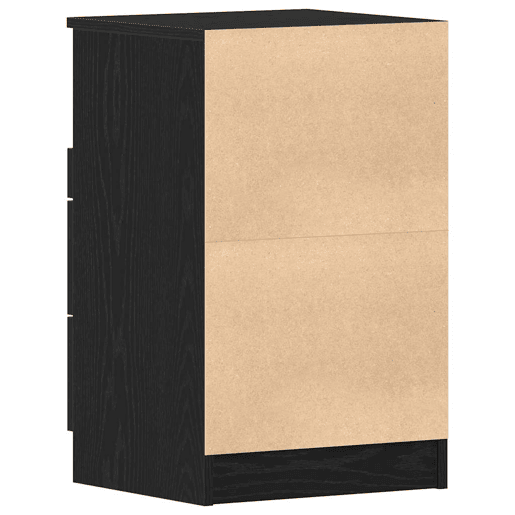 Lote de 2 Mesa De Cabeceira - Mesinha De Cabeceira Carvalho preto 40 x 35 x 65 cm