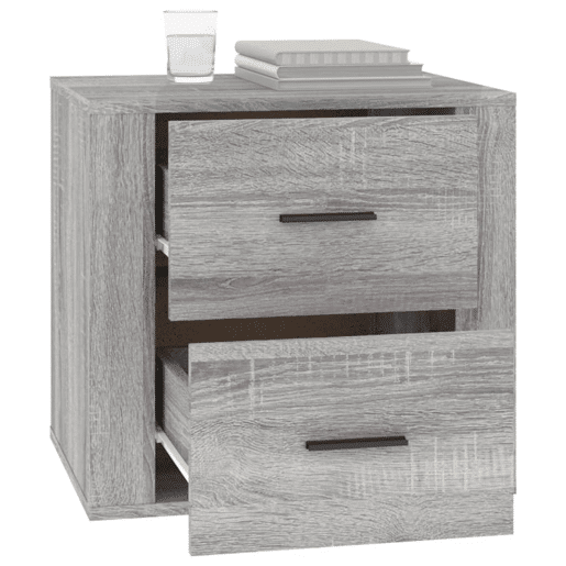 Mesa De Cabeceira - Mesinha De Cabeceira 50x39x47 cm sonoma cinzento
