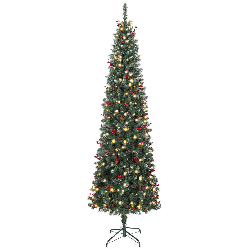 Árbol de Navidad Plástico, Metal HOMCOM, hogar - decoración