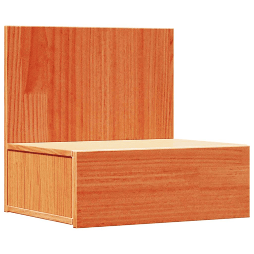 Lote de 2 Mesa De Cabeceira Mesinha De Cabeceira - Castanho-mel 42 x 32.5 x 40 cm