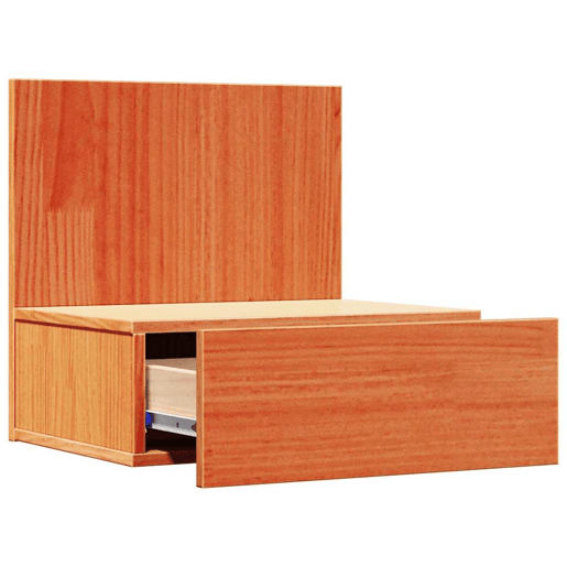 Lote de 2 Mesa De Cabeceira Mesinha De Cabeceira - Castanho-mel 42 x 32.5 x 40 cm