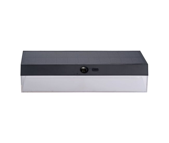 Aplique de pared edm 31833 negro policarbonato abs 4 w 500 lm solar (3000 k) (5000 k) (4000 k)