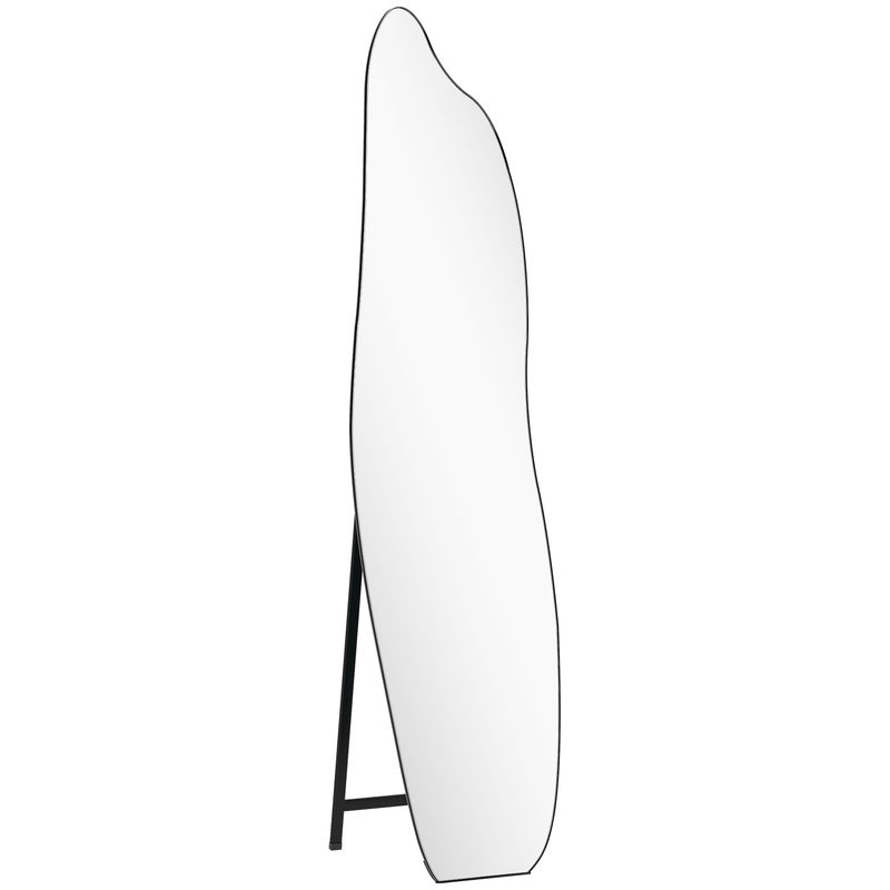 Espejo Cuerpo Entero Metal, Vidrio Templado HOMCOM