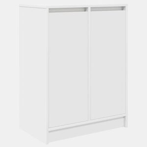 vidaXL Sapateira 57x34x76 cm derivados de madeira branco