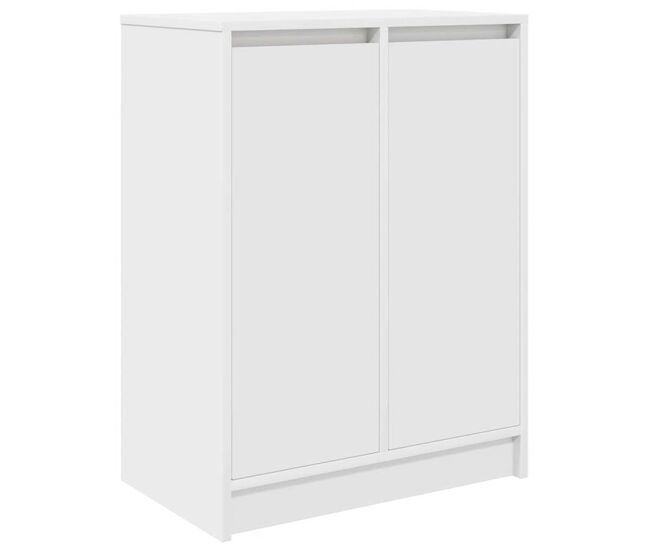 Vidaxl zapatero blanco 57x34x76 cm madera de ingeniería