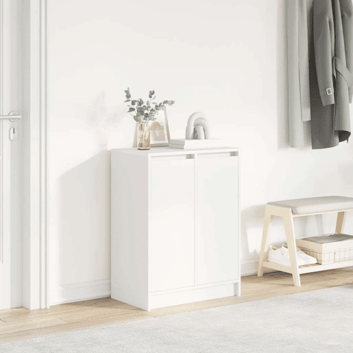 vidaXL Sapateira 57x34x76 cm derivados de madeira branco