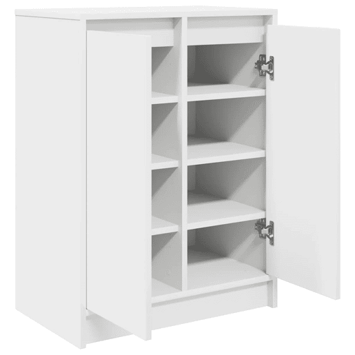 vidaXL Sapateira 57x34x76 cm derivados de madeira branco