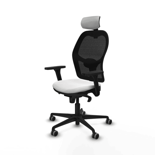 Cadeira de escritório com apoio para a cabeça Piqueras y Crespo 3D036G2 Branco