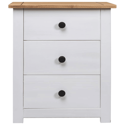 Mesa De Cabeceira - Mesinha De Cabeceira 46x40x57 cm madeira de pinho panama branco Mesa De Cabeceira - Mesinha De Cabeceira 46x40x57 cm madeira de pinho panama branco