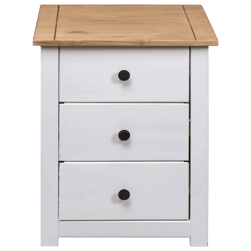 Mesa De Cabeceira - Mesinha De Cabeceira 46x40x57 cm madeira de pinho panama branco Mesa De Cabeceira - Mesinha De Cabeceira 46x40x57 cm madeira de pinho panama branco
