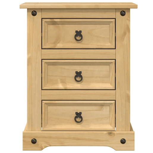 Mesa De Cabeceira - Mesinha De Cabeceira Corona 53x39x66 cm madeira de pinho maciça