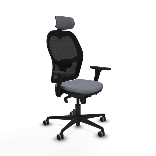 Cadeira de escritório com apoio para a cabeça Jorquera Piqueras y Crespo 3D036G2 Cinzento Cadeira de escritório com apoio para a cabeça Jorquera Piqueras y Crespo 3D036G2 Cinzento
