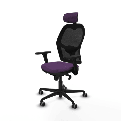 Cadeira de escritório com apoio para a cabeça Jorquera Piqueras y Crespo 3D036G2 Roxo Cadeira de escritório com apoio para a cabeça Jorquera Piqueras y Crespo 3D036G2 Roxo