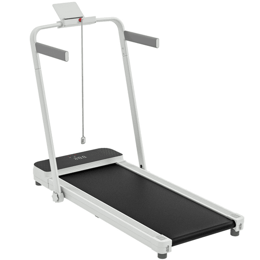 SPORTNOW Passadeira Dobrável 7% Inclinação, Caminhadora Elétrica 0-12 KMH, 2 em 1 para usar sob a Secretária, com Motor de 2.5HP, Ecrã LED, Controlo Remoto e Suporte Integrado, para Casa e Escritório