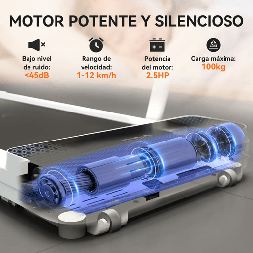 SPORTNOW Passadeira Dobrável 7% Inclinação, Caminhadora Elétrica 0-12 KMH, 2 em 1 para usar sob a Secretária, com Motor de 2.5HP, Ecrã LED, Controlo Remoto e Suporte Integrado, para Casa e Escritório