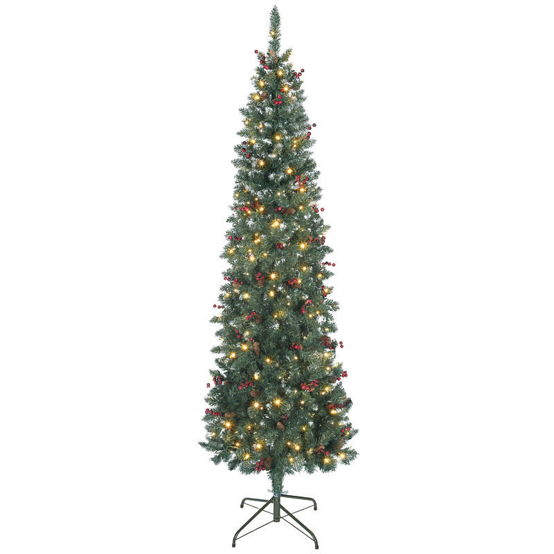 Árbol de Navidad Plástico, Metal HOMCOM, hogar - decoración