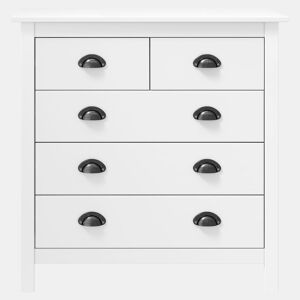 Mesa De Cabeceira Mesinha De Cabeceira - 79x40x80 cm madeira de pinho maciça branco