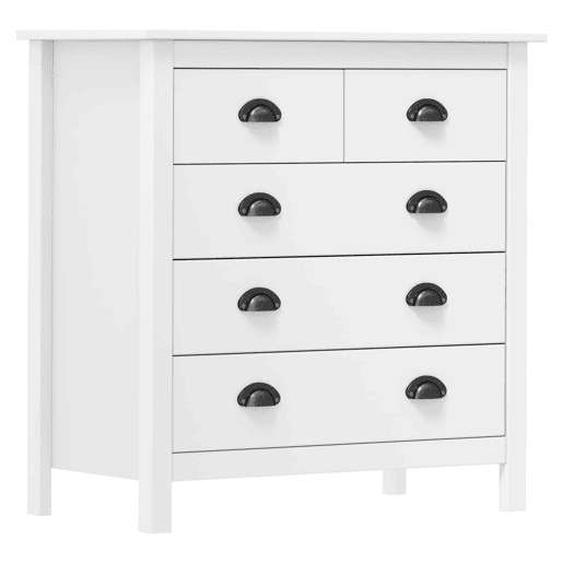 Mesa De Cabeceira Mesinha De Cabeceira - 79x40x80 cm madeira de pinho maciça branco