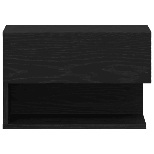 Lote de 2 Mesa De Cabeceira - Mesinha De Cabeceira Carvalho preto 46 x 29.5 x 30 cm