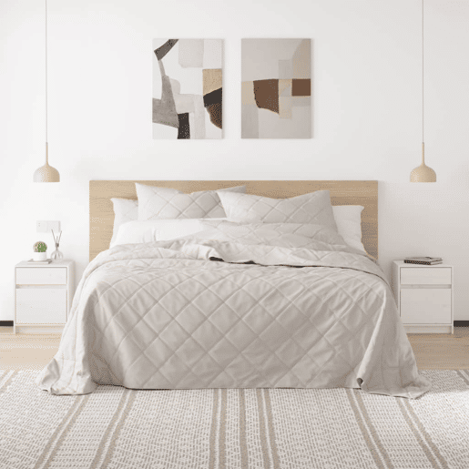 Lote de 2 Mesas De Cabeceira - Mesinhas De Cabeceira 40x31x50 cm pinho maciço branco