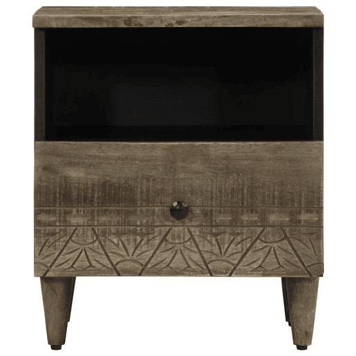 Mesa De Cabeceira - Mesinha De Cabeceira cinzento claro 40x33x46 cm Mesa De Cabeceira - Mesinha De Cabeceira cinzento claro 40x33x46 cm