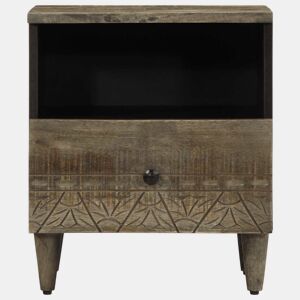 Mesa De Cabeceira - Mesinha De Cabeceira cinzento claro 40x33x46 cm