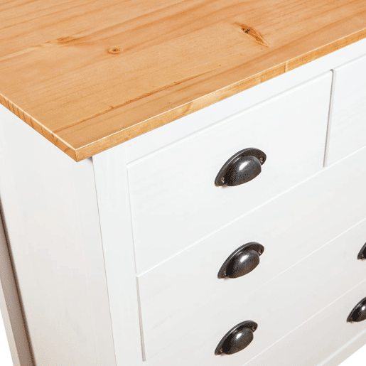 Mesa De Cabeceira Mesinha De Cabeceira - 79x40x80 cm madeira de pinho maciça branco
