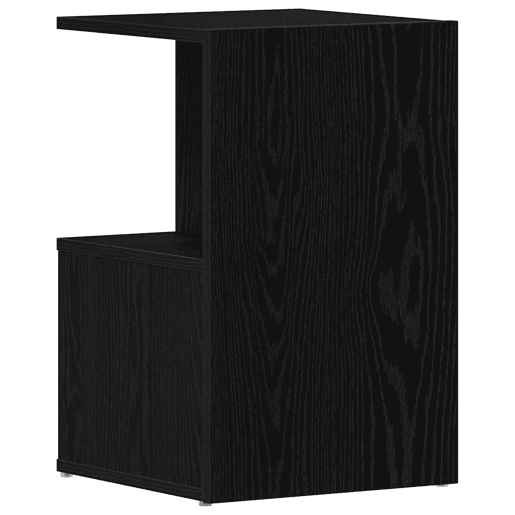 Lote de 2 Mesa De Cabeceira Mesinha De Cabeceira - Carvalho preto 35 x 35 x 55 cm
