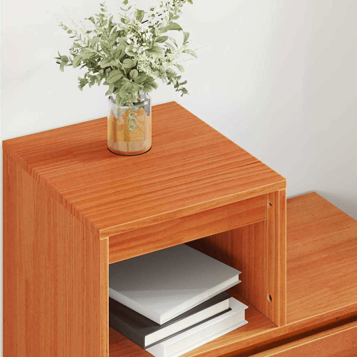 Mesa De Cabeceira - Mesinha De Cabeceira com gaveta Castanho-mel 60 x 34 x 51 cm