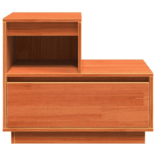Mesa De Cabeceira - Mesinha De Cabeceira com gaveta Castanho-mel 60 x 34 x 51 cm