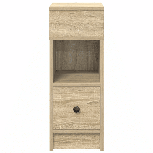 Lote de 2 Mesa De Cabeceira - Mesinha De Cabeceira com gaveta 25x31x66 cm carvalho sonoma