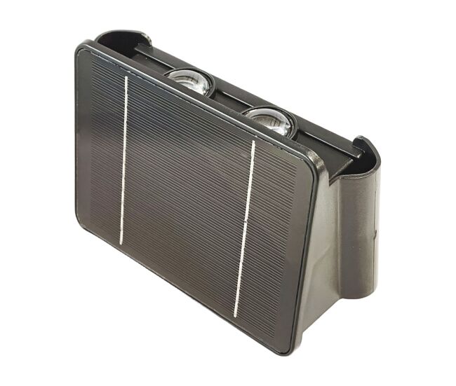 Aplique de pared edm 31824 policarbonato abs 4 w 200 lm led solar (3000 k)