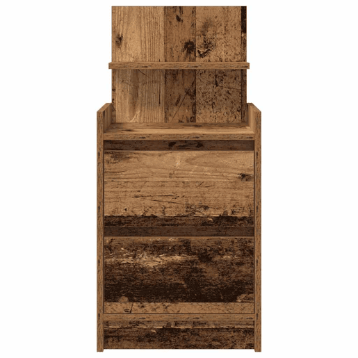Mesa De Cabeceira - Mesinha De Cabeceira com 2 gavetas 38x34x80 cm madeira velha