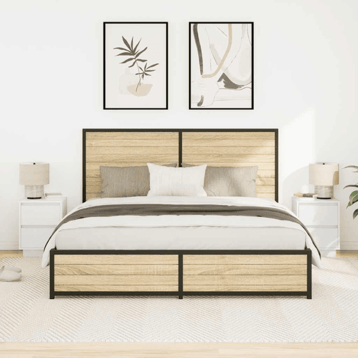 Lote de 2 Mesas De Cabeceira Mesinhas De Cabeceira - c luzes LED 38x34x50 cm branco