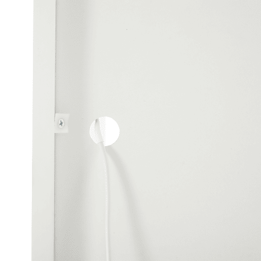 Aparador para sofá 100x35x170 cm - Armário de arrumação de alto brilho com luzes LED, vitrina com vidro temperado - Branco