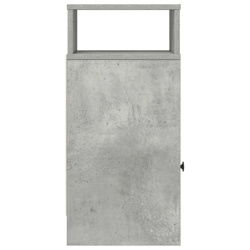 Lote de 2 Mesa De Cabeceira - Mesinha De Cabeceira com gaveta 25x31x66 cm cinzento cimento