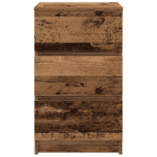 Mesa De Cabeceira - Mesinha De Cabeceira com 3 gavetas 39x35x65 cm madeira velha