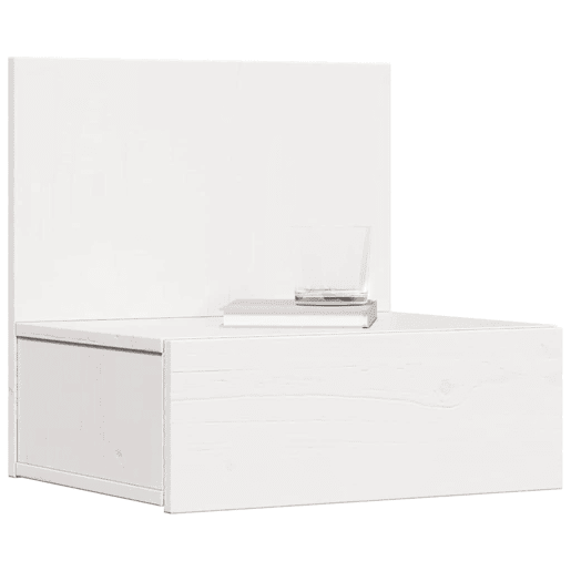 Mesa De Cabeceira - Mesinha De Cabeceira com gaveta Branco 42 x 32.5 x 40 cm