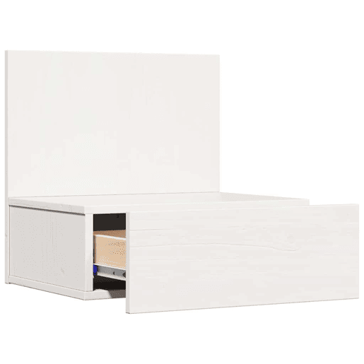 Mesa De Cabeceira - Mesinha De Cabeceira com gaveta Branco 42 x 32.5 x 40 cm