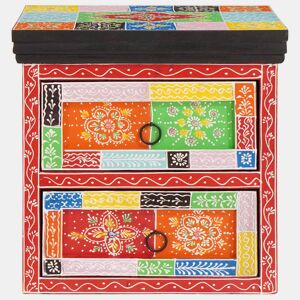 Mesa De Cabeceira - Mesinha De Cabeceira com gaveta Multicolor 40 x 30 x 40 cm