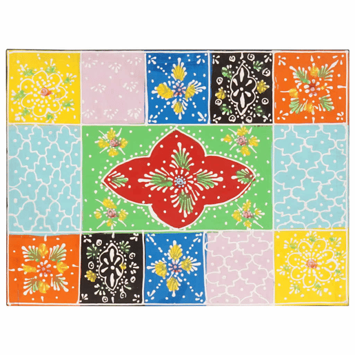 Mesa De Cabeceira - Mesinha De Cabeceira com gaveta Multicolor 40 x 30 x 40 cm